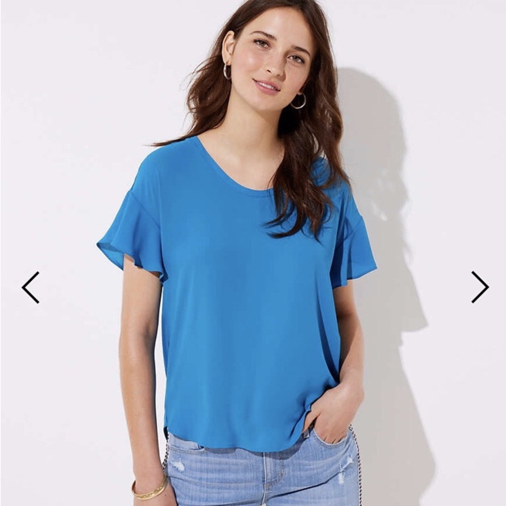 Loft - Mixed Media Flutter Top